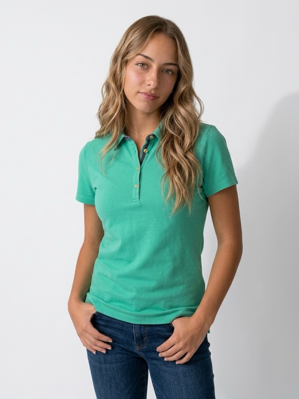 Jones New York Men's XL Green Short Sleeve Polo Shirt Casual